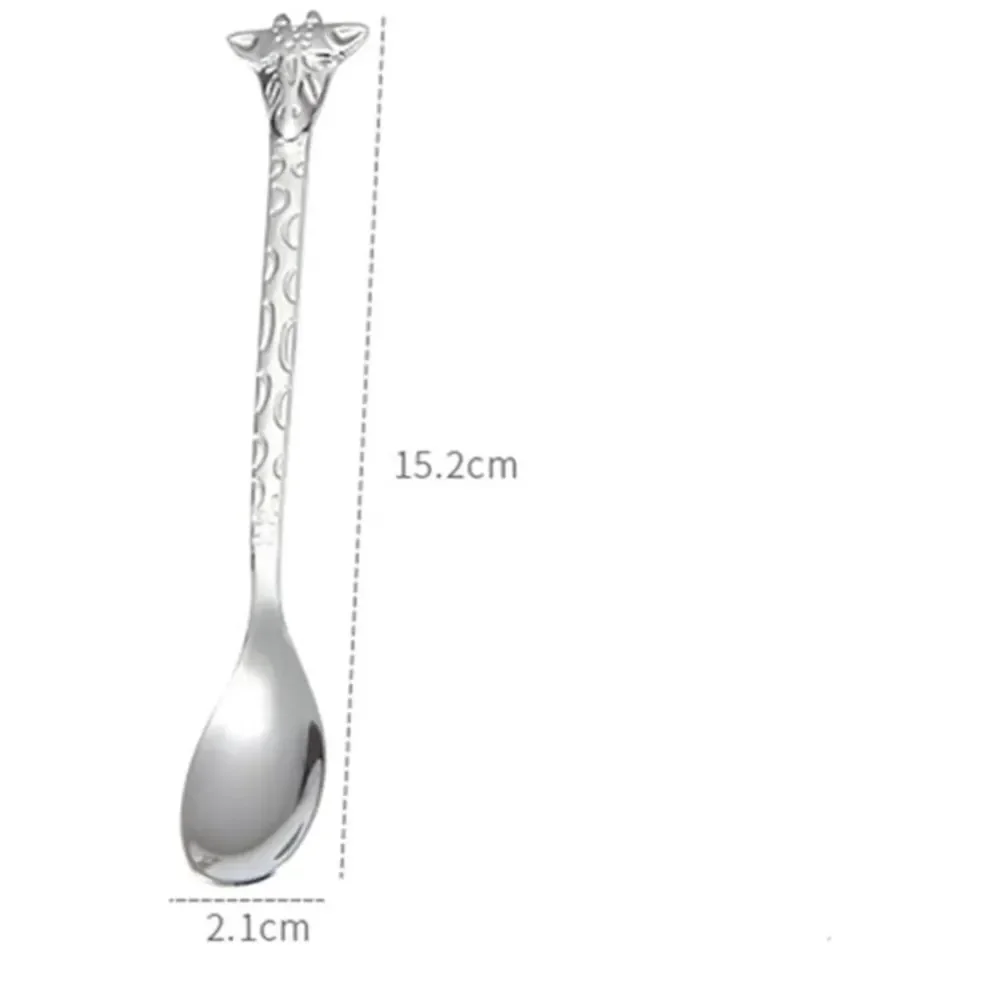 Giraffe Handle Spoon Set - Multicolor